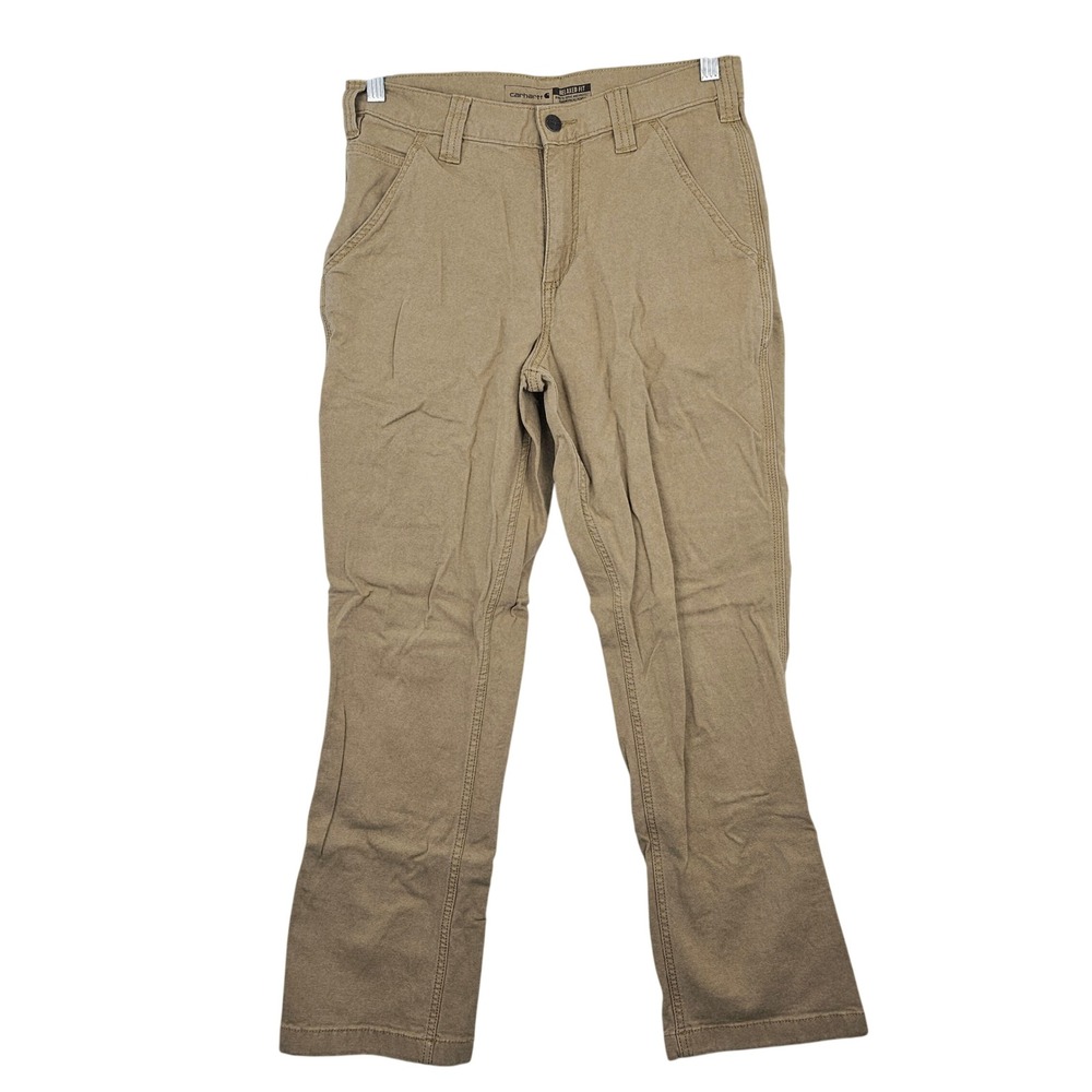 Carhartt Men's Khaki Relaxed Fit Work Pants Size 30x28‎